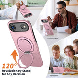 EIDERWOOD iPhone Air Deksel med Roterende Kickstand – Rosa