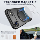 EIDERWOOD iPhone Air Deksel med Roterende Kickstand – MagSafe Kompatibel – Svart