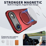 EIDERWOOD iPhone Air Deksel med Roterende Kickstand – MagSafe Kompatibel – Rød