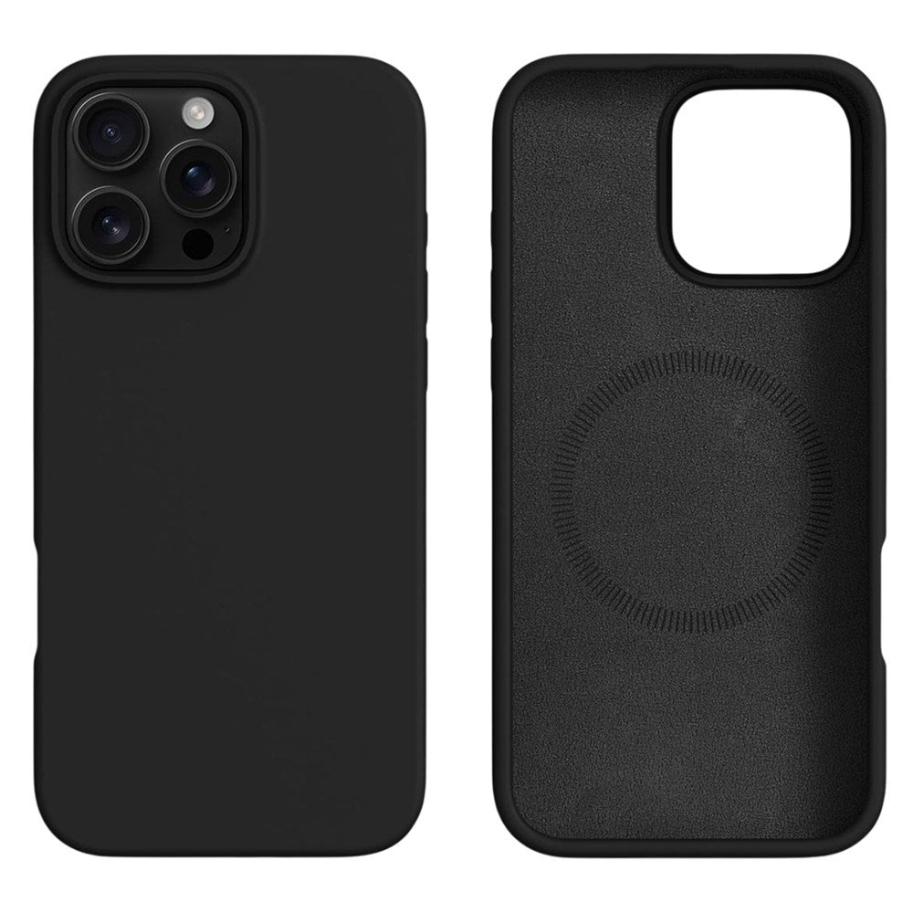 iPhone 16 Pro Max 2-i-1 Silikon & Hard Plast Deksel - MagSafe Kompatibel - Svart