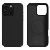 iPhone 16 Pro Max 2-i-1 Silikon & Hard Plast Deksel - MagSafe Kompatibel - Svart