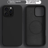 iPhone 16 Pro Max 2-i-1 Silikon & Hard Plast Deksel - MagSafe Kompatibel - Svart
