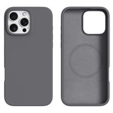 iPhone 16 Pro Max 2-i-1 Silikon & Hard Plast Deksel - MagSafe Kompatibel - Mørkgrå