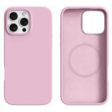 iPhone 16 Pro Max 2-i-1 Silikon & Hard Plast Deksel - MagSafe Kompatibel - Rosa