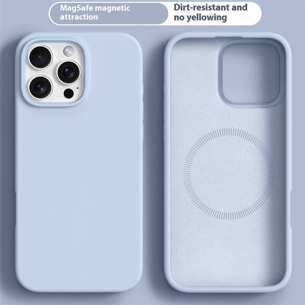 iPhone 16 Pro Max 2-i-1 Silikon & Hard Plast Deksel - MagSafe Kompatibel - Lysblå