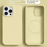 iPhone 16 Pro 2-i-1 Silikon & Hard Plast Deksel - MagSafe Kompatibel - Gul