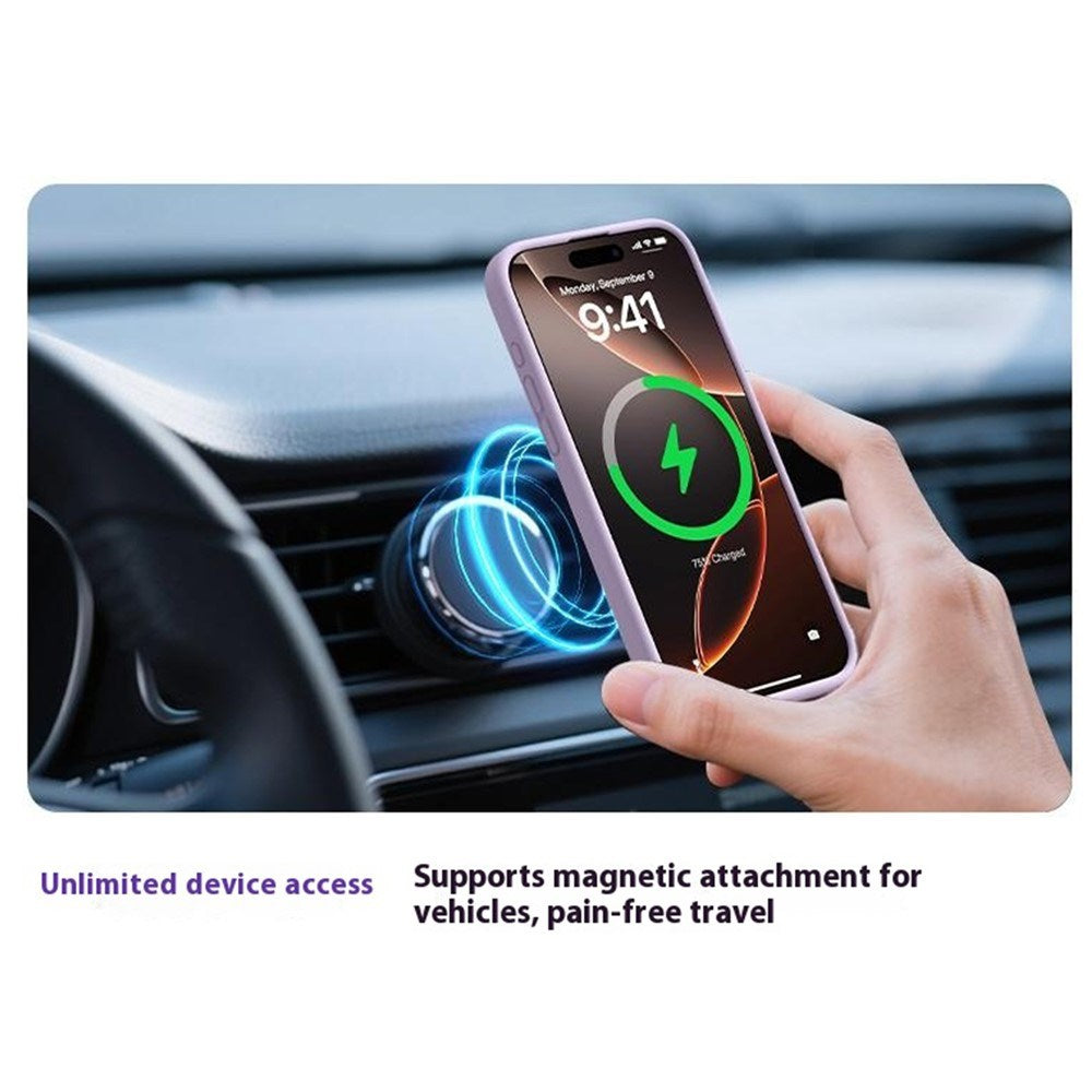 iPhone 16 Pro 2-i-1 Silikon & Hard Plast Deksel - MagSafe Kompatibel - Gul