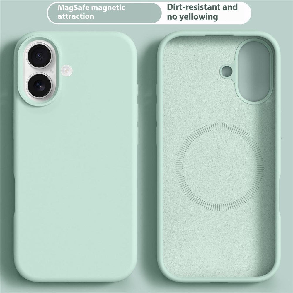 iPhone 16 2-i-1 Silikon & Hard Plast Deksel - MagSafe Kompatibel - Lysgrønn
