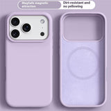 iPhone 17 Pro Max 2-i-1 Silikon- og Hard Plast Deksel – MagSafe-kompatibelt – Lys Lilla