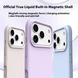 iPhone 17 Pro Max 2-i-1 Silikon- og Hard Plast Deksel – MagSafe-kompatibelt – Lys Lilla