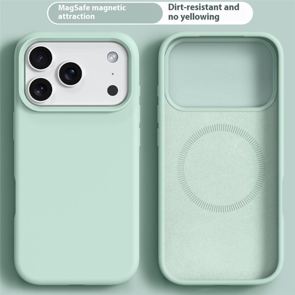 iPhone 17 Pro 2-i-1 Silikon- og Hard Plast Deksel – MagSafe-kompatibelt – Lys Grønn