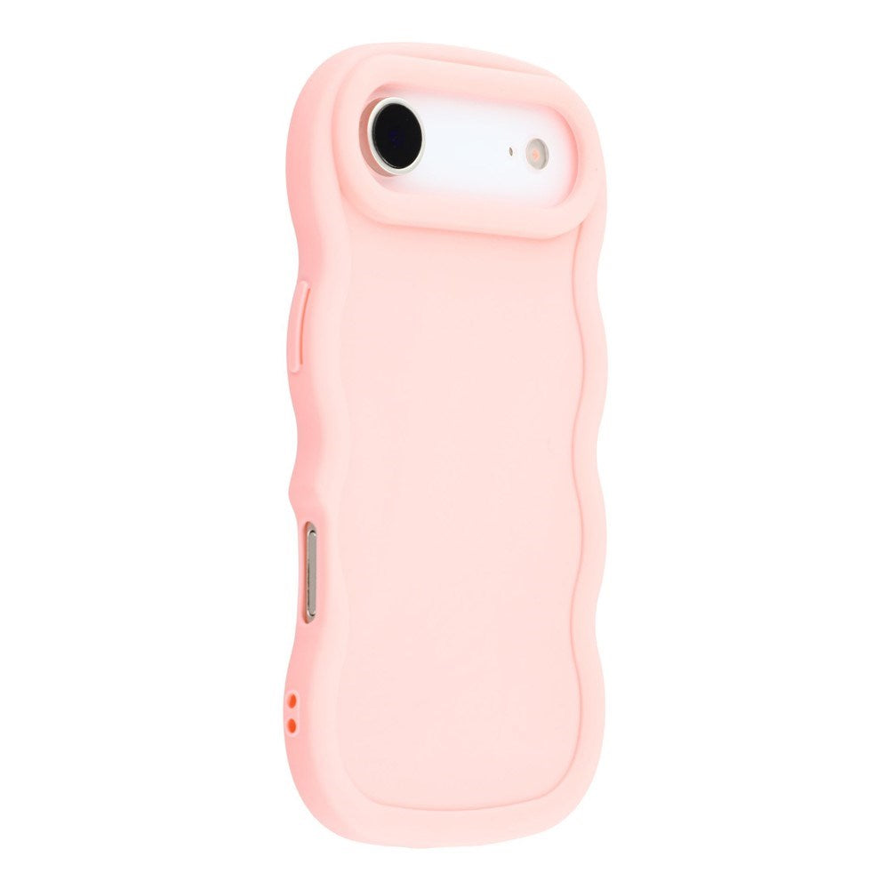 EIDERWOOD iPhone Air Fleksibelt Plast Wavy Deksel - Rosa
