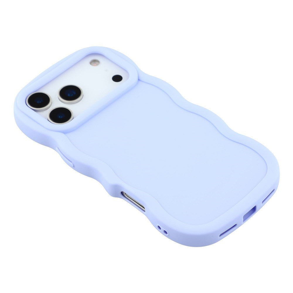 EIDERWOOD iPhone 17 Pro Max Fleksibelt Plast Wavy Deksel - Lilla