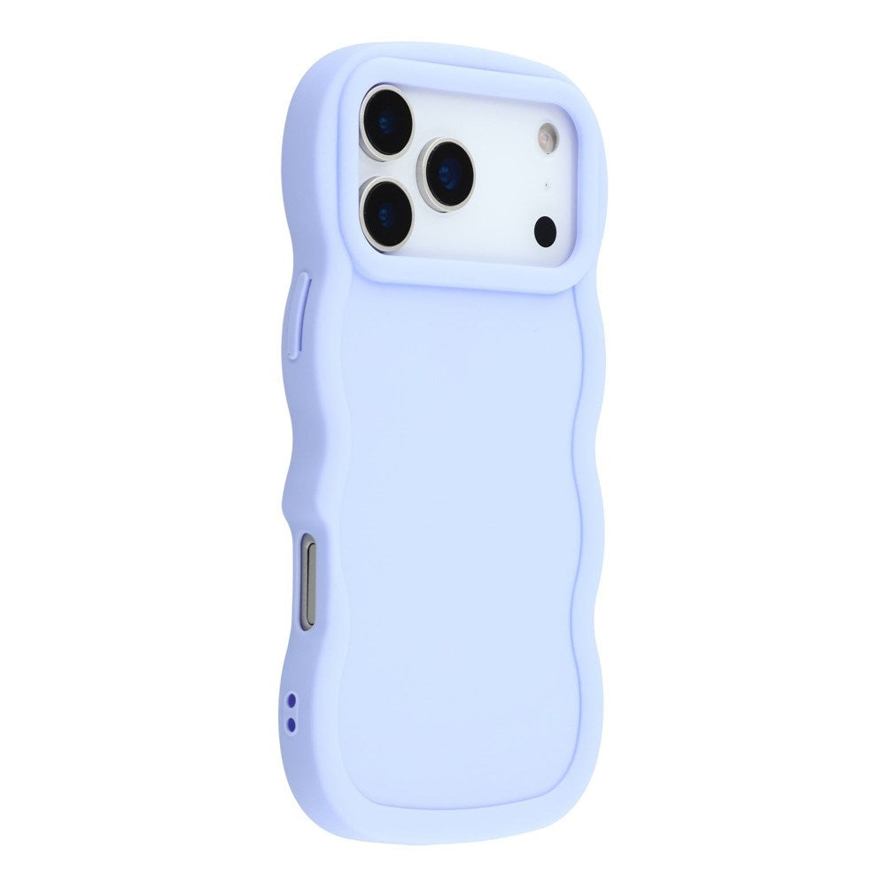 EIDERWOOD iPhone 17 Pro Fleksibelt Plast Wavy Deksel - Lilla