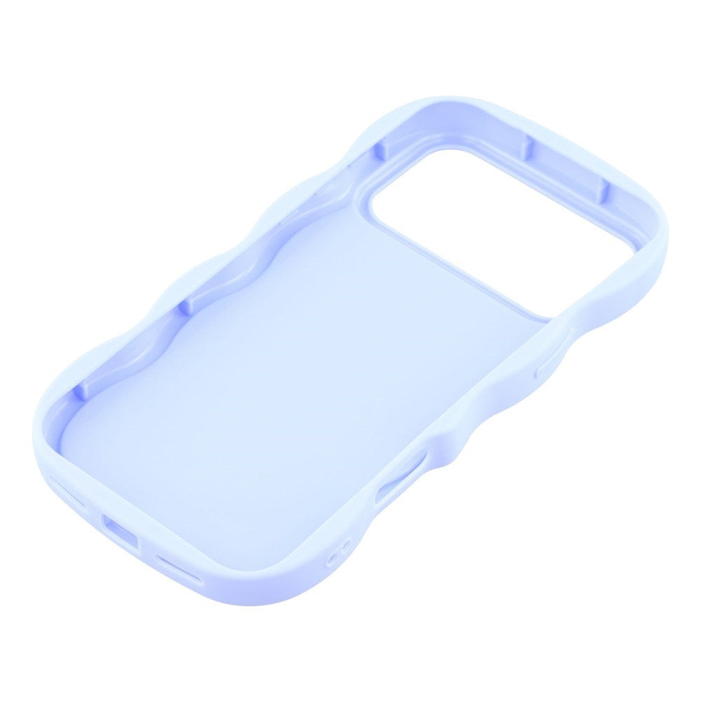 EIDERWOOD iPhone 17 Pro Fleksibelt Plast Wavy Deksel - Lilla