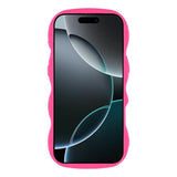 EIDERWOOD iPhone 17 Pro Fleksibelt Plast Wavy Deksel - Pink