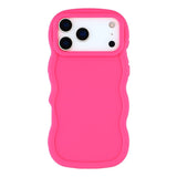 EIDERWOOD iPhone 17 Pro Fleksibelt Plast Wavy Deksel - Pink