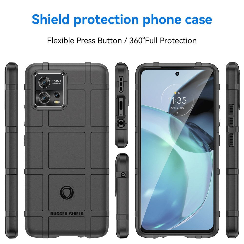 Motorola Moto G72 Rugged Shield Håndverker Deksel - Svart