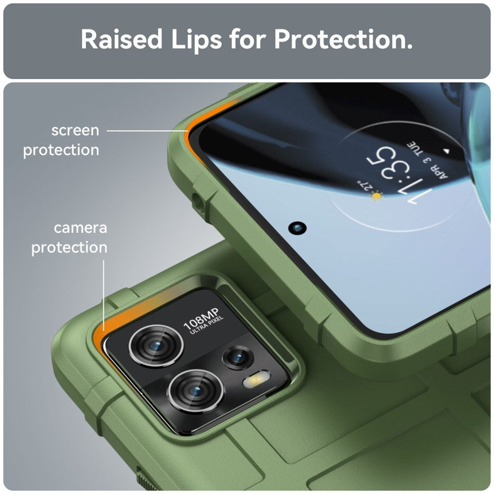 Motorola Moto G72 Rugged Shield Håndverker Deksel - Grønn