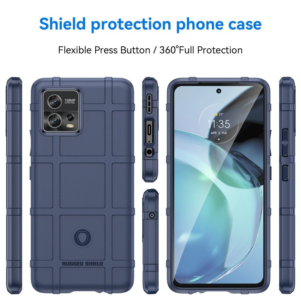 Motorola Moto G72 Rugged Shield Håndverker Deksel - Blå