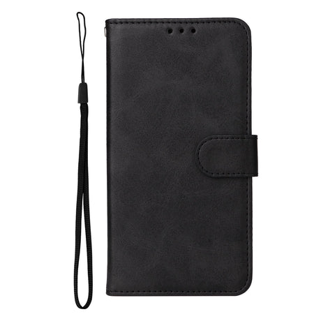 Xiaomi Redmi 15 (4G) EIDERWOOD Kunstskinn Flip Deksel med Kortholder & Stropp - Svart