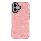 EIDERWOOD iPhone 17 Hybrid Plast Deksel m. Innebygd Kameralinsebeskyttelse - Perlemorsmønster / Rosa