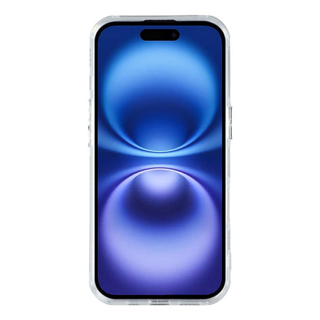 EIDERWOOD iPhone 17 Hybrid Plast Deksel m. Innebygd Kameralinsebeskyttelse - Rynket Mønster / Sølv