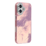 EIDERWOOD iPhone 17 Hybrid Plast Deksel m. Innebygd Kameralinsebeskyttelse - Folie Mønster / Rosa