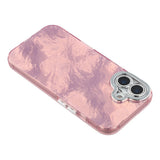 EIDERWOOD iPhone 17 Hybrid Plast Deksel m. Innebygd Kameralinsebeskyttelse - Folie Mønster / Rosa