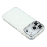 EIDERWOOD iPhone 17 Pro Hybrid Plast Deksel m. Innebygd Kameralinsebeskyttelse - Perlemorsmønster / Hvit