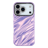EIDERWOOD iPhone 17 Pro Max Hybrid Plast Deksel m. Innebygd Kameralinsebeskyttelse - Bølget Mønster / Lilla