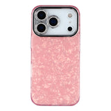 EIDERWOOD iPhone 17 Pro Max Hybrid Plast Deksel m. Innebygd Kameralinsebeskyttelse - Perlemorsmønster / Rosa
