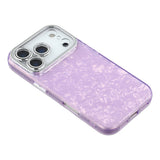 EIDERWOOD iPhone 17 Pro Max Hybrid Plast Deksel m. Innebygd Kameralinsebeskyttelse - Perlemorsmønster / Lilla