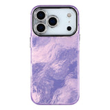 EIDERWOOD iPhone 17 Pro Max Hybrid Plast Deksel m. Innebygd Kameralinsebeskyttelse - Folie Mønster / Lilla