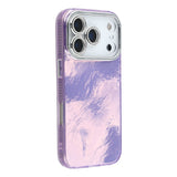 EIDERWOOD iPhone 17 Pro Max Hybrid Plast Deksel m. Innebygd Kameralinsebeskyttelse - Folie Mønster / Lilla