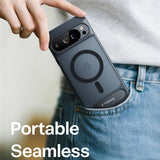 Google Pixel 10 Pro XL TORRAS Ostand L1 Hybrid Deksel m. Kickstand – MagSafe Kompatibel – Svart