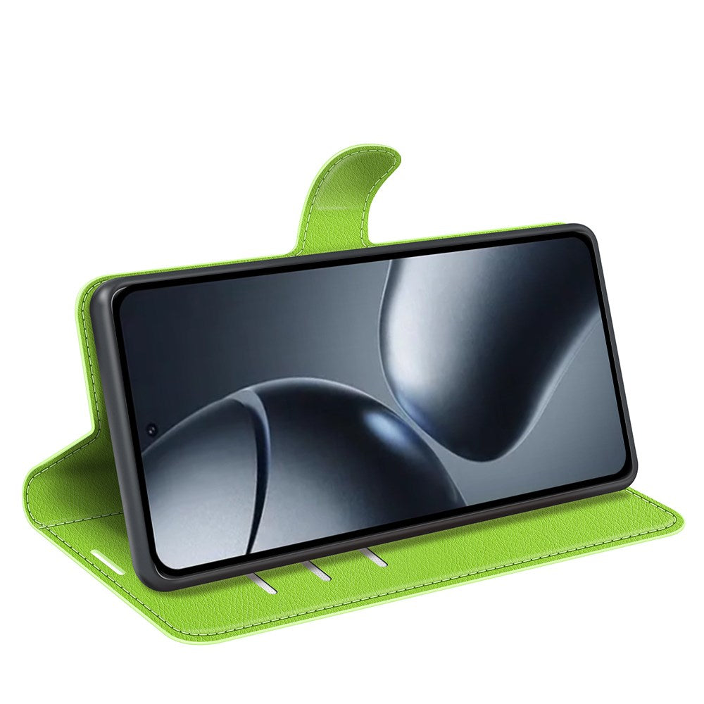 Xiaomi 15T Pro EIDERWOOD Kunstskinn Flip Deksel med Kortholder & Ståfunksjon - Brun