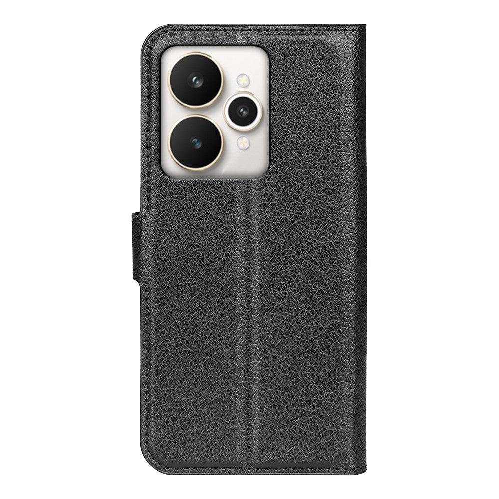 Realme 15 EIDERWOOD Kunstskinn Flip Deksel med Kortholder & Ståfunksjon - Svart