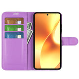 Realme 15 EIDERWOOD Kunstskinn Flip Deksel med Kortholder & Ståfunksjon - Lilla