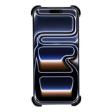iPhone 17 Pro Todelt Metall Bumper Deksel m. Støttefunksjon & Linsebeskytter - Svart