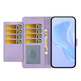 Motorola Moto G86 Power EIDERWOOD Kunstskinn Deksel med Stropp & Kortholder – Lilla