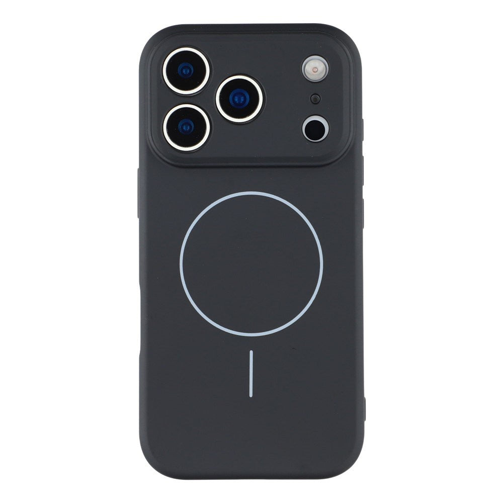 EIDERWOOD iPhone 17 Pro Max Fleksibelt Plast Deksel med Fôr Innvendig – MagSafe Kompatibel – Svart