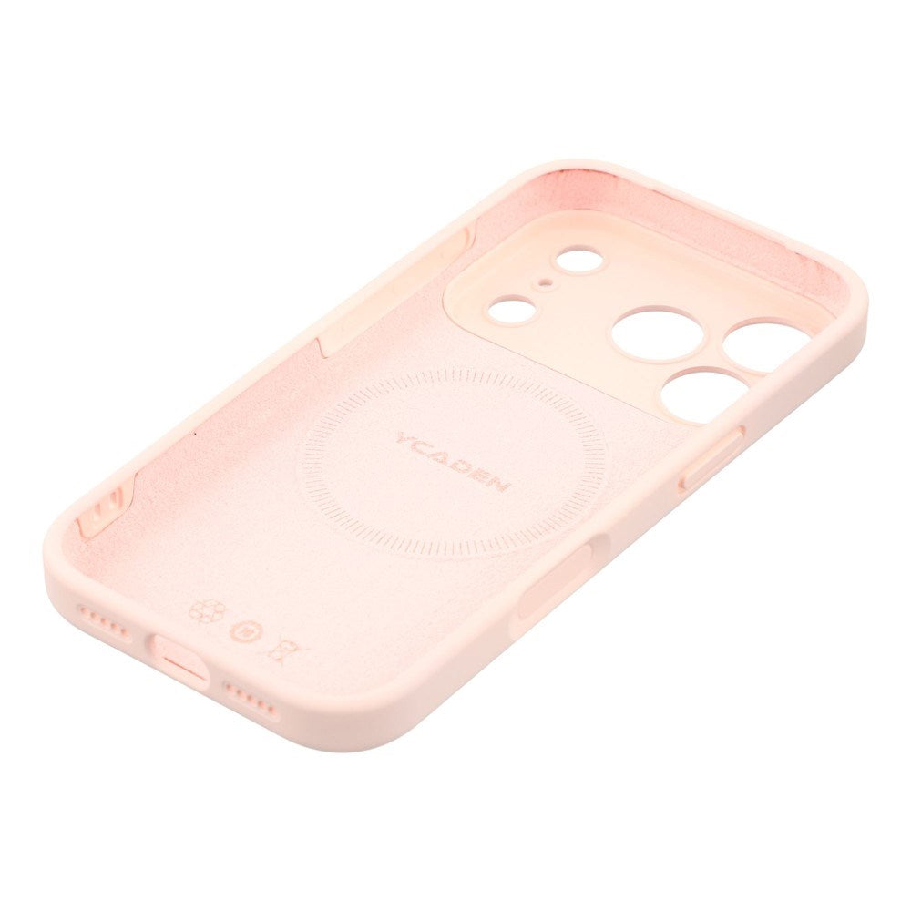 EIDERWOOD iPhone 17 Pro Max Fleksibelt Plast Deksel med Fôr Innvendig – MagSafe Kompatibel – Rosa