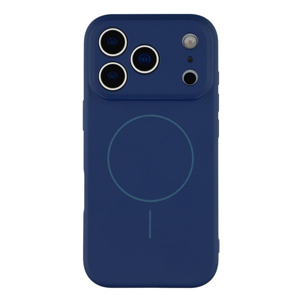 EIDERWOOD iPhone 17 Pro Fleksibelt Plast Deksel med Fôr Innvendig – MagSafe Kompatibel – Mørk Blå