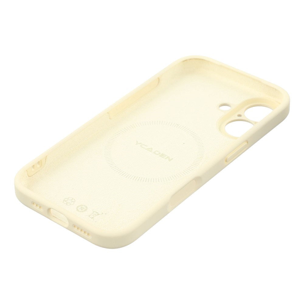 EIDERWOOD iPhone 17 Fleksibelt Plast Deksel med Fôr Innvendig – MagSafe Kompatibel – Hvit