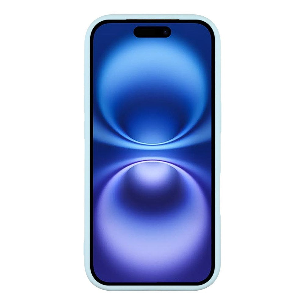 EIDERWOOD iPhone 17 Fleksibelt Plast Deksel med Fôr Innvendig – MagSafe Kompatibel – Lys Blå
