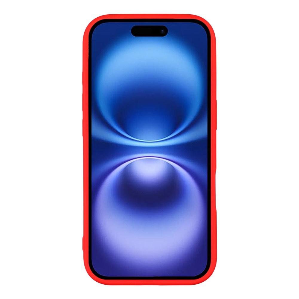 EIDERWOOD iPhone 17 Fleksibelt Plast Deksel med Fôr Innvendig – MagSafe Kompatibel – Rød