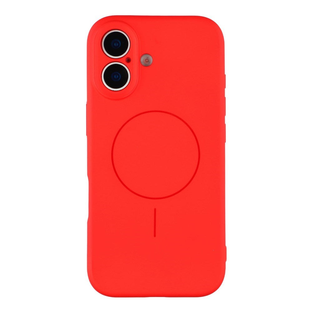 EIDERWOOD iPhone 17 Fleksibelt Plast Deksel med Fôr Innvendig – MagSafe Kompatibel – Rød