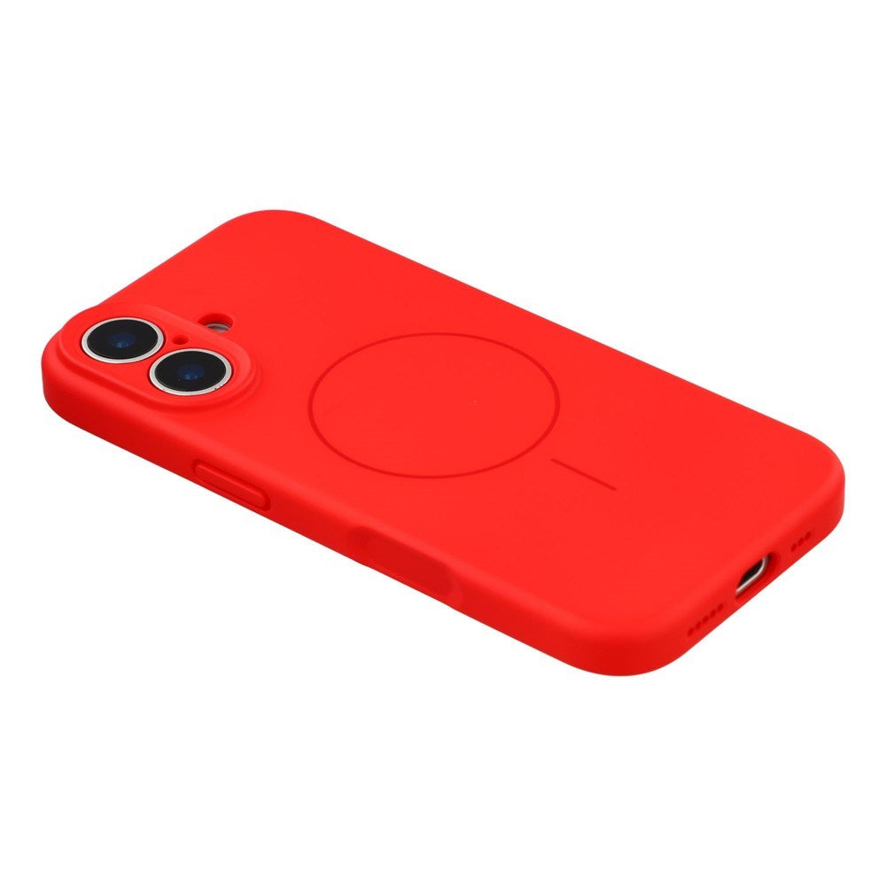 EIDERWOOD iPhone 17 Fleksibelt Plast Deksel med Fôr Innvendig – MagSafe Kompatibel – Rød