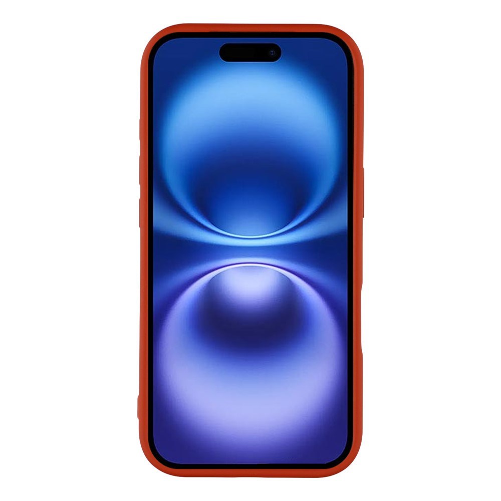 EIDERWOOD iPhone 17 Fleksibelt Plast Deksel med Fôr Innvendig – MagSafe Kompatibel – Mørkerød